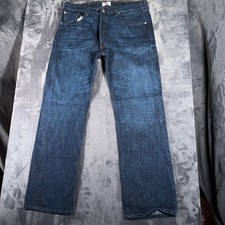 Vintage Levi's 501 Jeans Mens Fits 36x32 Dark Wash Denim Button Fly Y2K
