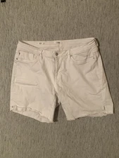 Women's Denim Marley White Shorts Size 18 Vigoss