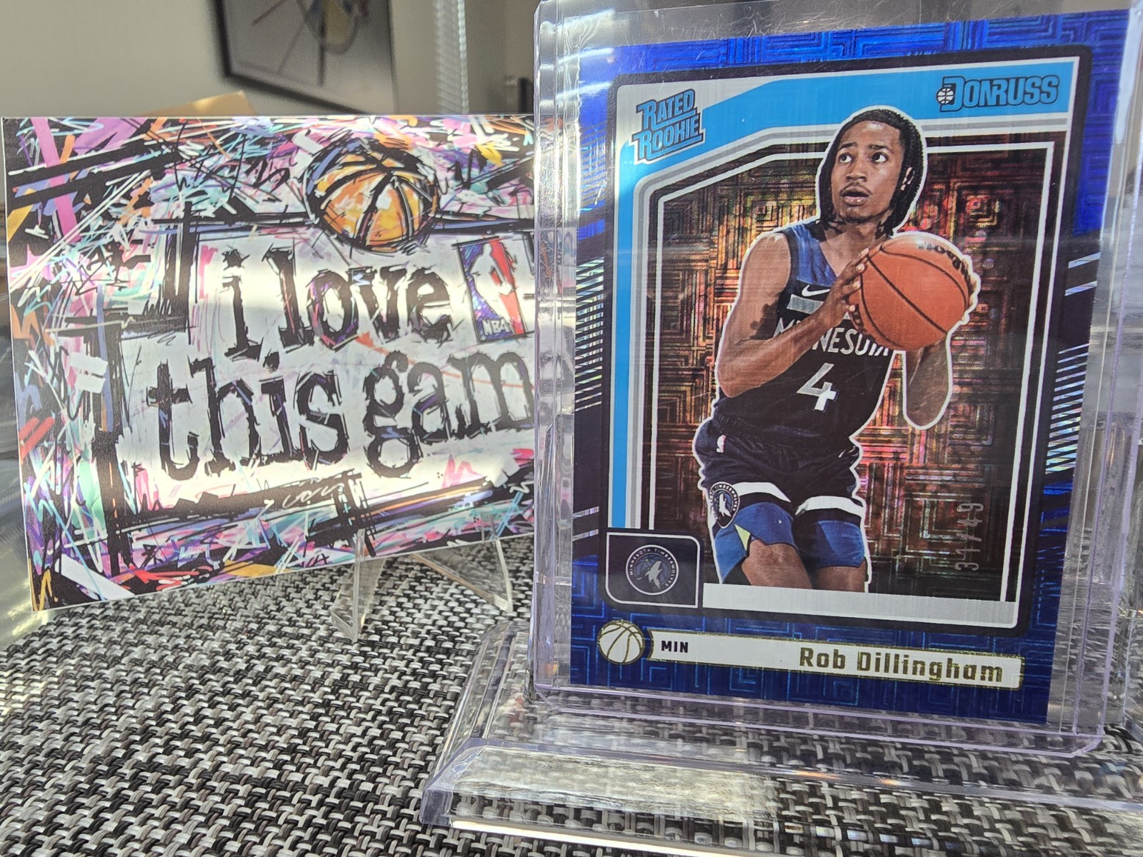 2024-25 Panini Donruss Rob Dillingham 31/49 Rated Rookies Choice Blue No.204 RP