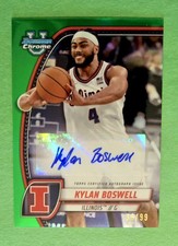 2024-25 Bowman Chrome University - Kylan Boswell  #/99 Prospect Auto Green 
