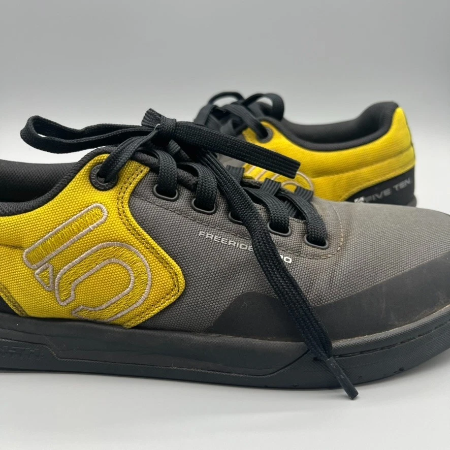 Adidas Five Ten Freerider Pro Zapatos Para Hombres 10 EE. UU. PrimeBlue Planos MTB Amarillo Gris Foto 4 de 4