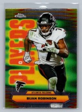 2025 Topps Chrome Power Players Refractor Bijan Robinson Atlanta Falcons PP-11