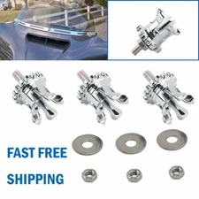 3 Billet Crown Windscreen Fairing Bolts For 96-2013 Harley Touring Street Glide