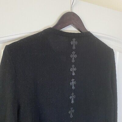 Chrome Hearts Cashmere Cross Patch Cardigan | eBay Chrome Hearts Cashmere Cross Patch Cardigan | eBay