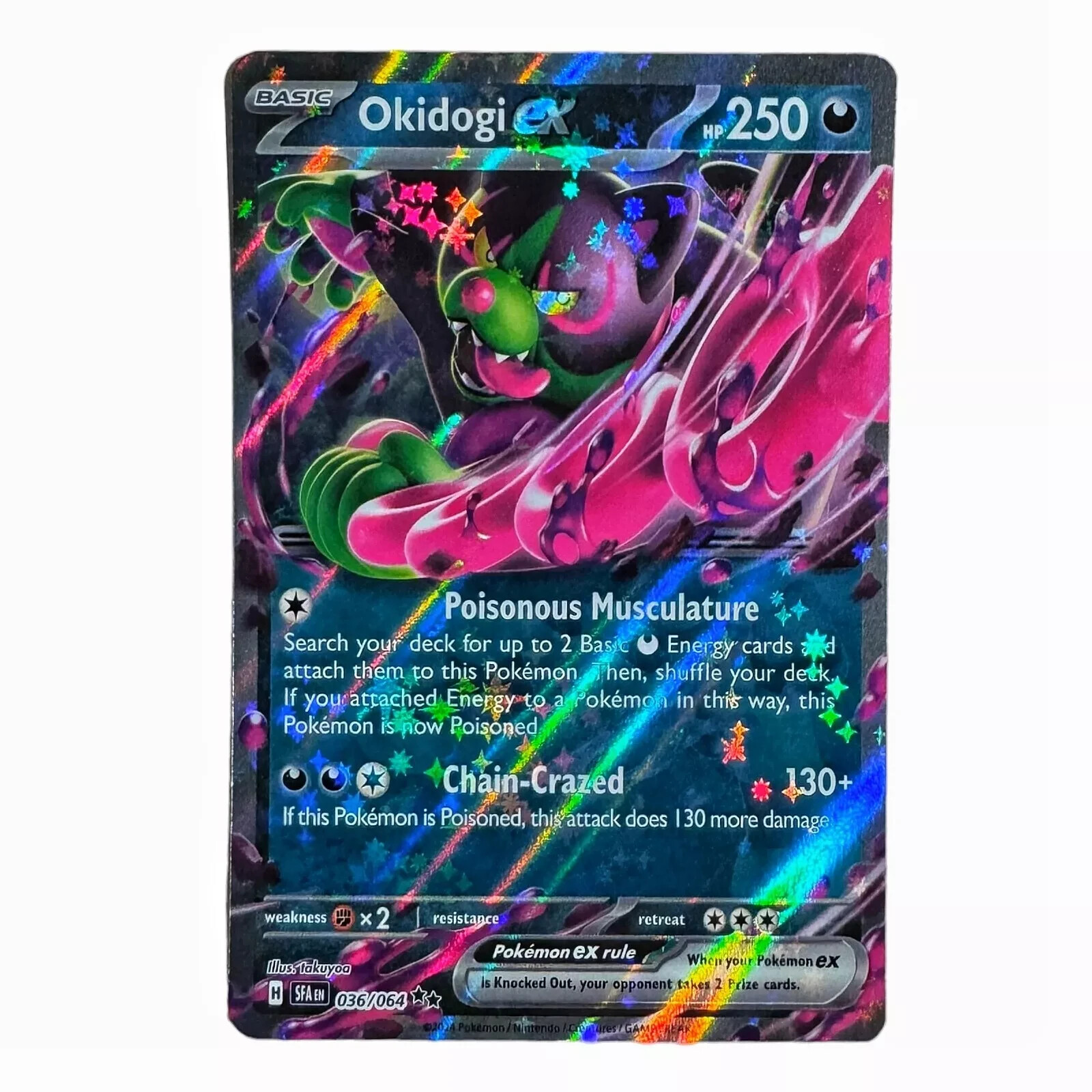 Pokemon TCG Okidogi ex 036/064 Shrouded Fable Double Rare Holo - NM