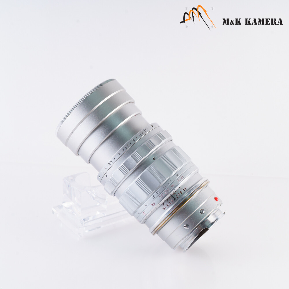 LEITZ Leica Summicron M 90mm/F2.0 Ver.I V.1 Silver Lens Yr LEITZ Leica Summicron M 90mm/F2.0 Ver.I V.1 Silver Lens Yr
