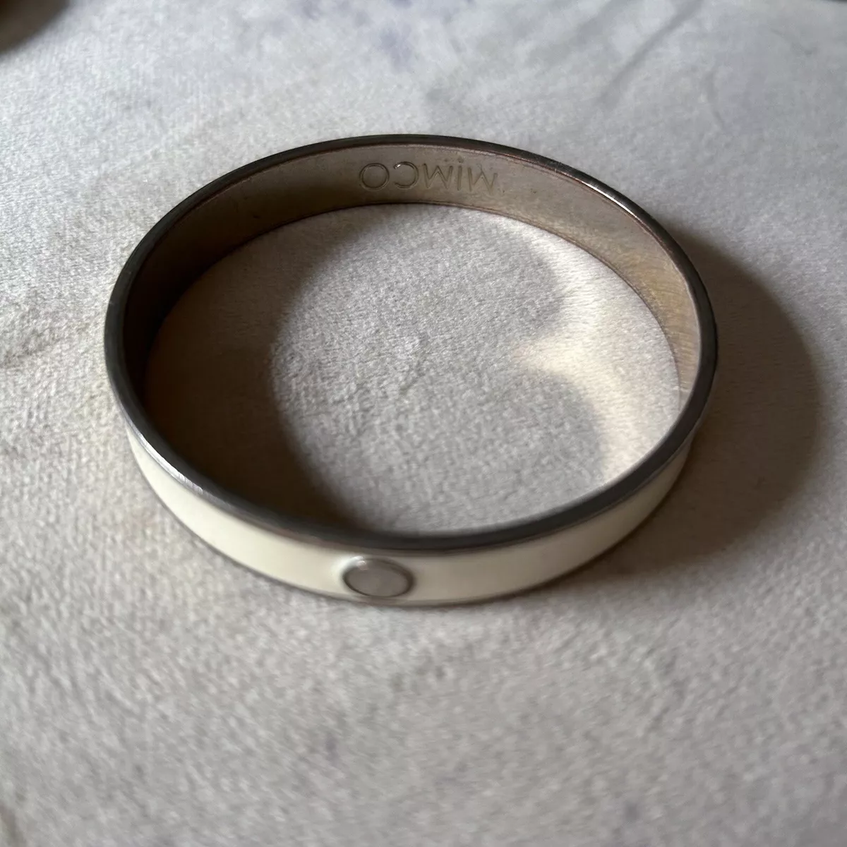 Mimco Cream Bangle Retro Stacking Bracelet Bangle