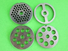  #5 COMBO  4 grinding plates for Electric or manual meat grinder Fits LEM etc.
