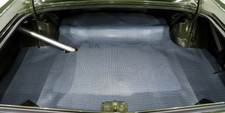 1970-76 Dodge Demon Dart Plymouth Duster Scamp Vinyl Trunk Mat Gray Houndstooth