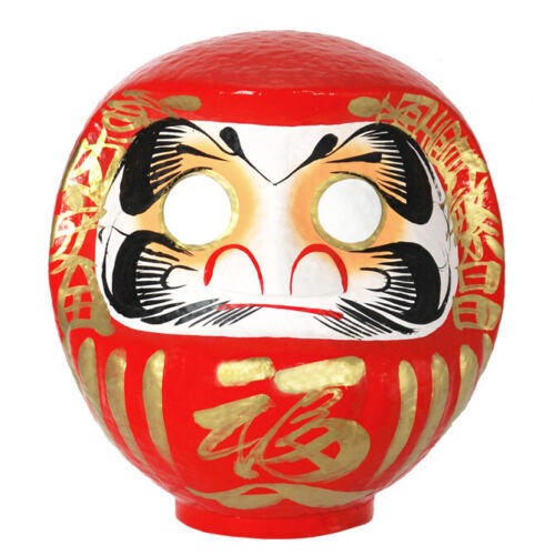 Japanese Traditional Style Daruma Doll, Interior Ornament Creative Craft Collectible Art Figurine for Table Cabinet Bookshelf Cafe, Size: 4.5 cm