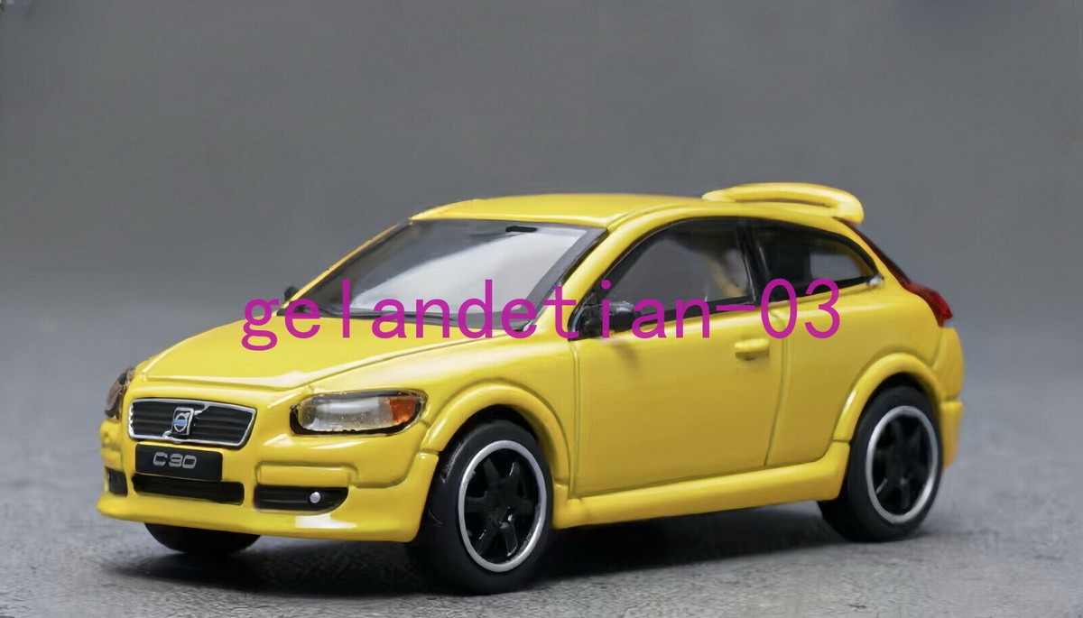 DCT 1/64 Scale Volvo C30 Yellow Diecast Car Model Toy
