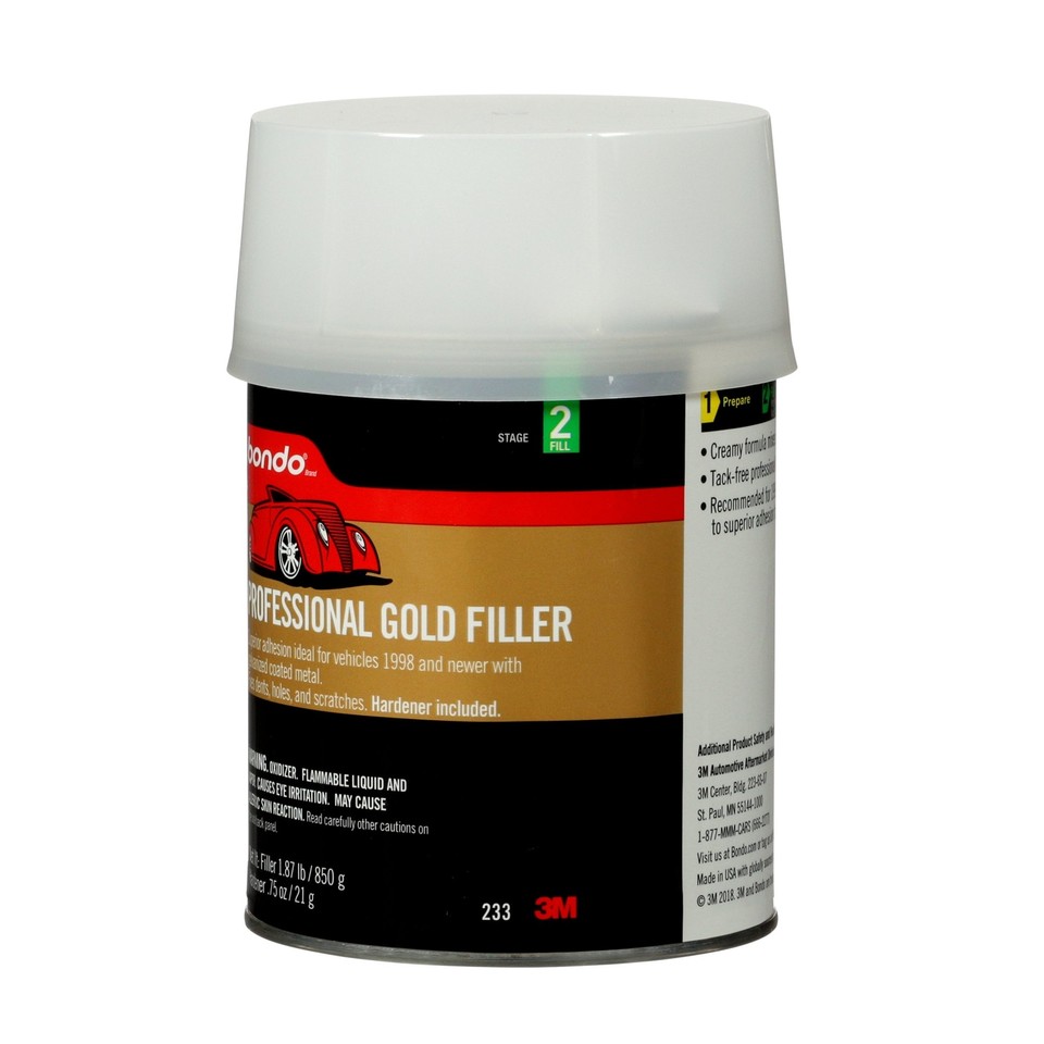 Bondo Professional Gold Filler, 00233, 1 Quart, 3M eBay