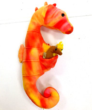 Wild Republic Tie Dye Coral Seahorse With Three Babies 12" Plush 2013