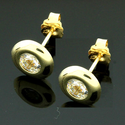 Ohrstecker 9 kt Gelbgold Set C/Z GESCHENK VERPACKT