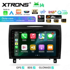 Android 14 8+256GB CarPlay Stereo Radio GPS Navi For Benz SLK-R171 SLK300 SLK280