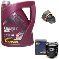 MotoröL ÖLfilter SM836 5W30 5Liter + ÖLablassschraube FüR Audi 200 VW Golf III
