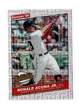 2020 Donruss Highlights Silver Rapture #H-9 Ronald Acuna Jr Atlanta Braves Card!