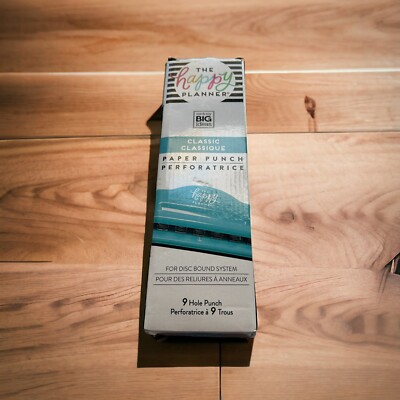 The Happy Planner Hole Punch 9 Holes Turquoise Blue Me & My Big Ideas Classic