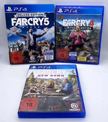 Far Cry 5 Deluxe Edition + Far Cry 4 + Far Cry New Dawn (PlayStation 4) USK 18