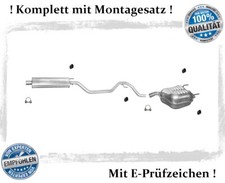 Auspuffanlage Opel Vectra C 1.6, 1.8 Auspuff Endtopf Mitteltopf Montagesatz
