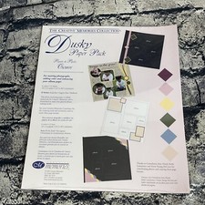 Creative Memories 10 X 12 DUSKY PAPER PACK 6 colors 12 sheets Total