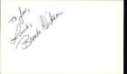 Brenda Dickson Taxi Driver Signed 3"x5" Index Card