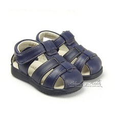 New Kids/Boys Leather Sandals/Shoes size 3-9 in Brown-Black-Navy 8114