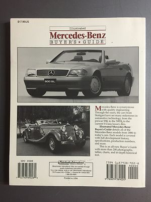 1994 Mercedes Benz Illustrated Buyer's Guide Book RARE