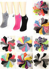 LOT New 6-12 Pairs Womens Ankle Quarter Socks Size 9-11 Fashion Casual