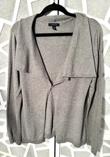 Lands' End Women’s Cashmere Cotton Shawl Collar Cardigan Size  Medium