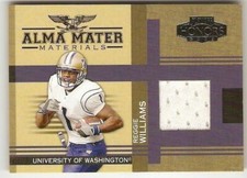 REGGIE WILLIAMS 2005 PLAYOFF HONORS ALMA MATER MATERIALS JERSEY WASHINGTON JAGS