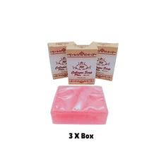 3 x Collagen Plus Whitening Soap with C & E For Skin Glow and Protection