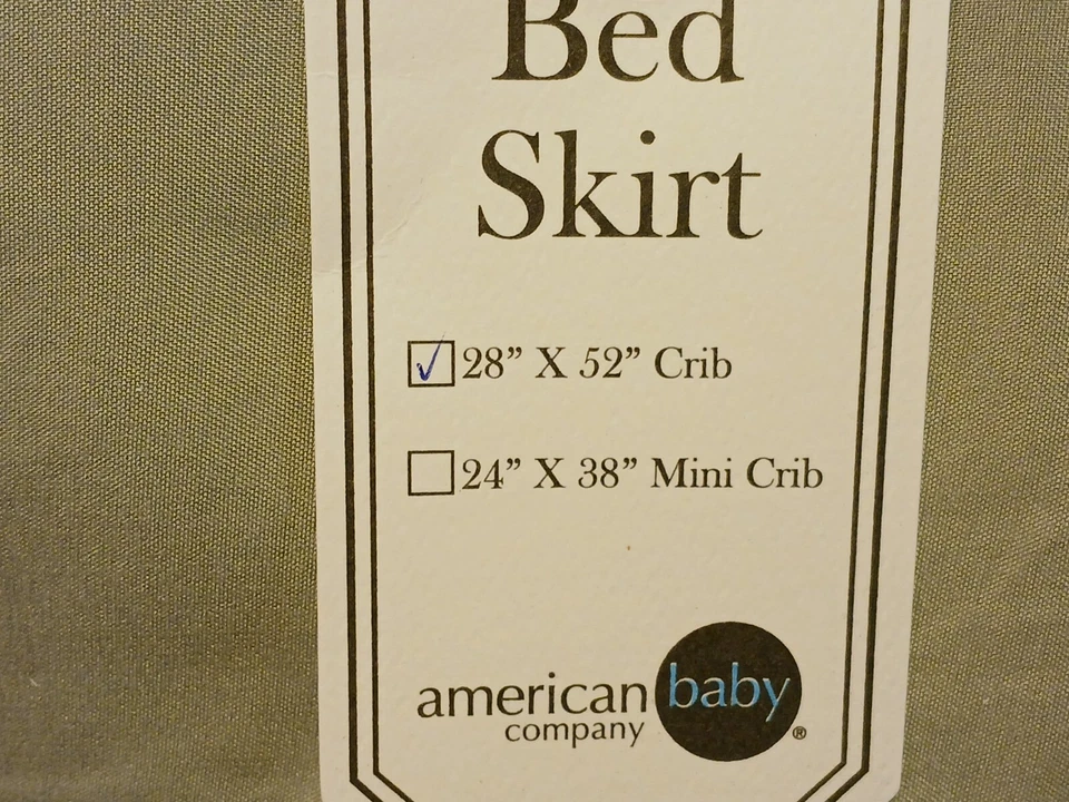 American Baby Co Ruffled Crib Skirt Ultra Soft Microfiber Fits 28"x52" Crib Grey - Image 4 of 4