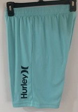 HURLEY Nike Dri-Fit Youth Boy s Aqua Tropical Twist Shorts Size M 10-12
