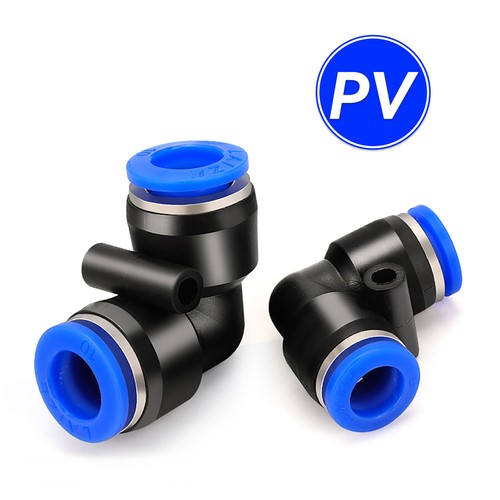 Equal Elbow Connector Pneumatic Push-In Fitting Air. Sizes 4, 6, 8, 10, 12, 16mm