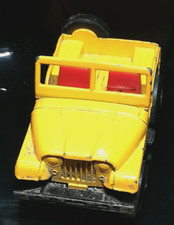 1970/71 Matchbox Superfast Standard Jeep żółty nr 72A czerwone fotele Anglia-26-