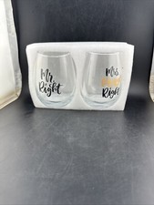 "Mr. Right" And "Mrs. Always Right" Glasses. Perfect Wedding Gift