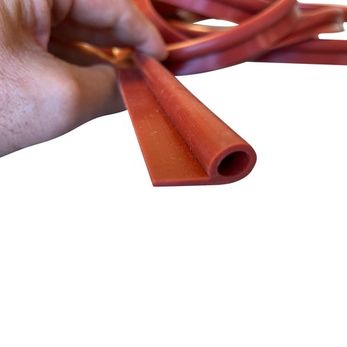 Redline Brand (tm) BBQ Smoker Pit Gaskets 8 feet 7/16" Bulb X 15/16 OAW 1/2 Tail - Picture 4 of 6