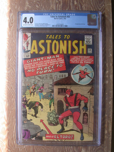 Tales to Astonish  #54  CGC 4.0   Ant-Man  1st appearance of El Toro