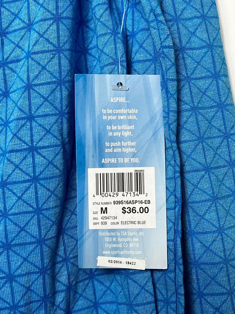Mサイズ Aspire Women's Geo Burnout Long-Sleeve Top Electric Blue - MEDIUM