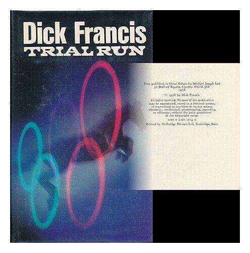 FRANCIS, DICK Trial run 1978 First Edition Hardcover - Picture 1 of 1