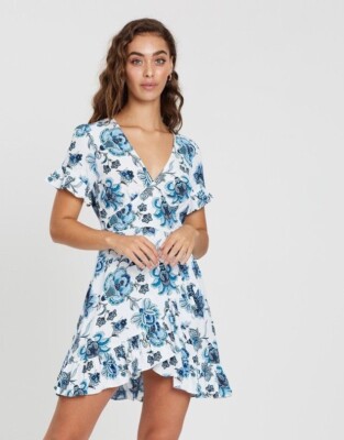Floral Dresses Tigerlily Aliki Wrap Dress Dress Clearance