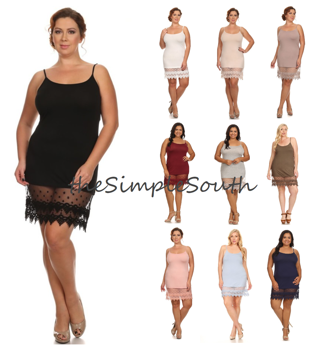 crochet dress extender DRESS EXTENDER WITH LACE LAYER