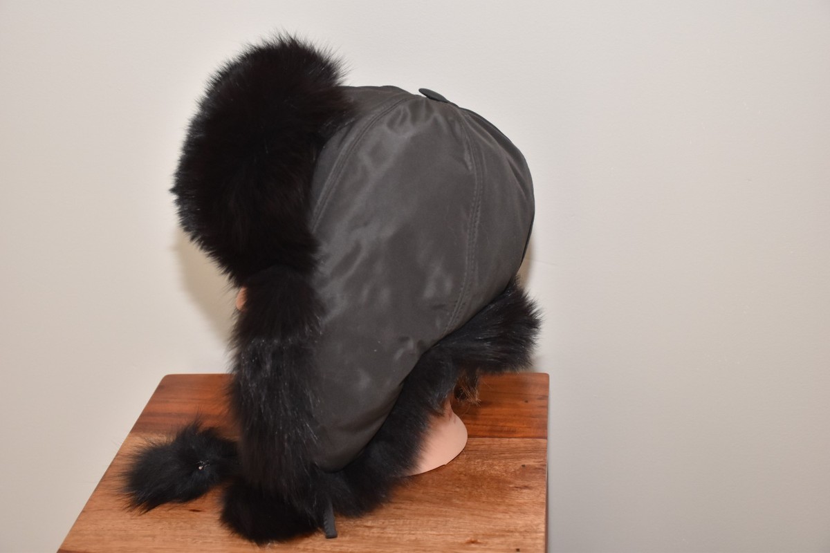 GENUINE FOX FUR TROOPER Trapper HAT NATURAL SUPER THICK FUR INSULATED COZY WARM Full Fox Trooper Hat - Daniel main image 3
