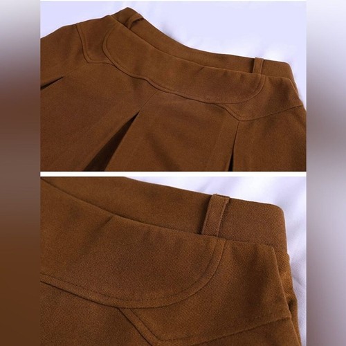 NEW Winter High Waist A-Line Pleated Wool Midi Skirt 2X - Picture 3 of 11