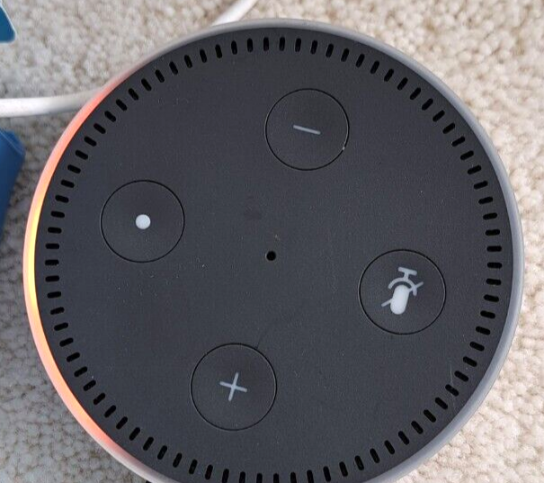 Amazon Echo Dot Smart Alexa. White. No power cable. Faulty. eBay