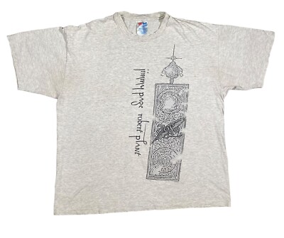 Vintage Jimmy Page Robert Plant Eternal Burning Wandering Fever T