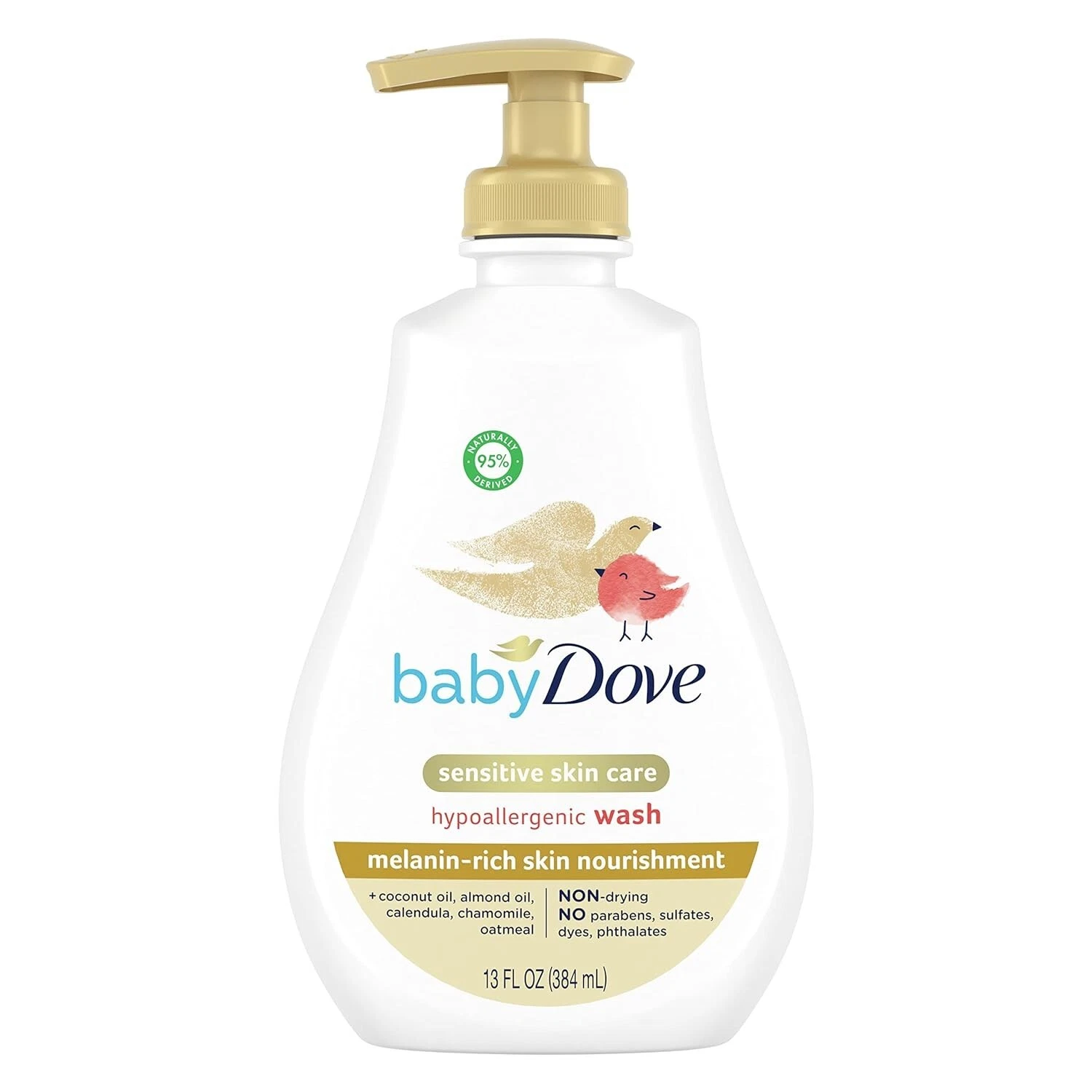 6 pcs Baby Dove Sensitive Wash Melanin-rich Tear-Free Hypoallergenic 13oz