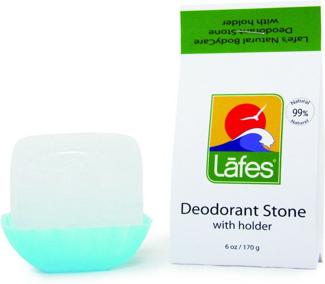 Lafe's Natural Crystal Deodorant Stone With Holder 6 Oz for sale online