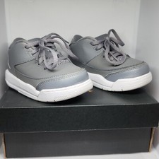 JORDAN FLIGHT ORIGIN 3 BT Cool Gray White 820248-003 Shoes Toddler Sz 6C Box